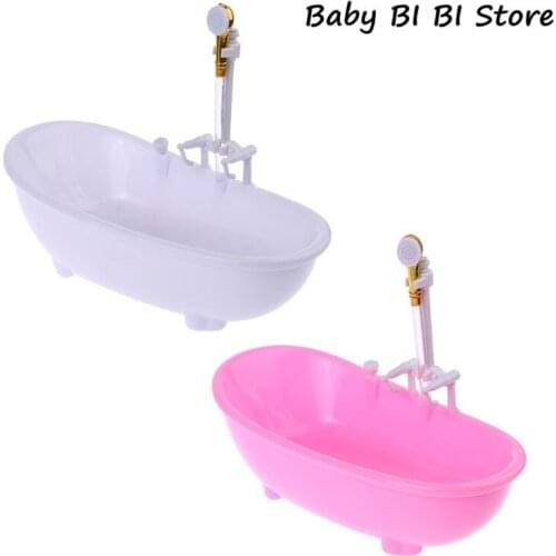 1/6 Dollhouse Miniatures Electric Bathtub Furniture Bathroom Accessories Kids Pretend Toy