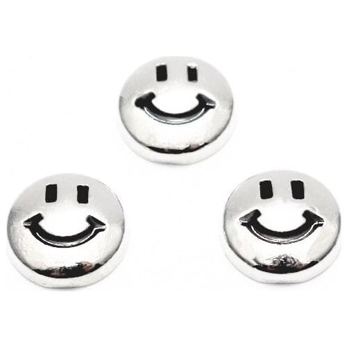 10pcs/lot Hot selling smiling face Floating Charm living glass floating memory lockets