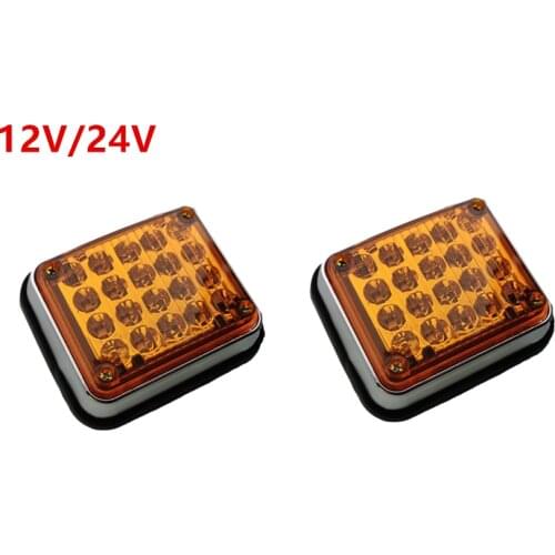 2x Amber 12v 24v led Blue flashing strobe lights ambulance blue lights pumper fire engines lamps police red blue flash lights