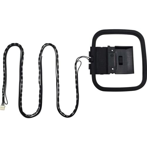 3-Pin Mini FM AM Loop Antenna Connector for Sony Sharp Stereo With Fold-Out Base