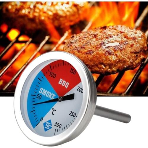 300℃ 2'' Stainless Steel Thermometer Barbecue BBQ Smoker Grill Temperature Gauge 11UA