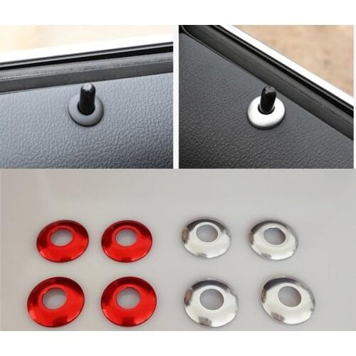 4Pcs Car Door Lock Knob Grommet Ferrule Covers Trim For BMW Z3 E36 3 Series E90 F30 F31 320 328 335