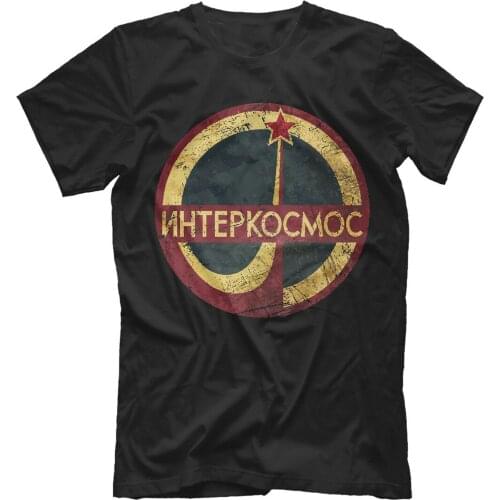 Space Universe Soviet Space Programm Russia USSR Intercosmos T-Shirt. Summer Cotton Short Sleeve O-Neck Mens T Shirt New S-3XL