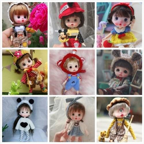 OB11 Clay doll With Jointed body Handmade customization dolls selling with clothes and wig