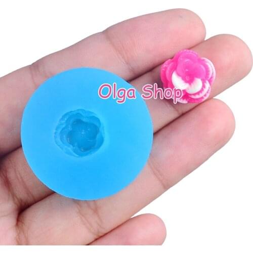 HYL403 12.0mm Super Kawaii Small Flower Silicone Mold Fondant Cake Decoration Nail Resin Clay Art Craft Earrings Necklace Jewel