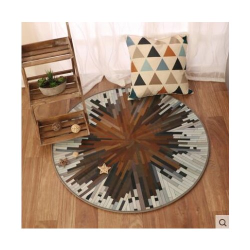 Nordic fashion round carpet coffee table room bedroom living room Rug garden kids mat computer chair cushion
