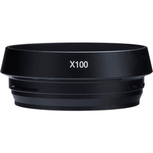 Ableto 49mm LH-X100 Metal Lens Hood Metal Filter Adapter Ring For Fujifilm FinePix X70 X100 X100S X100T