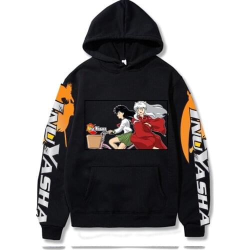 Inuyasha Funny Cartoon Streetwear Daily Casual Hoodies Yashahime Sweatshirt Men Hoodie Anime Pullovers Clothes
