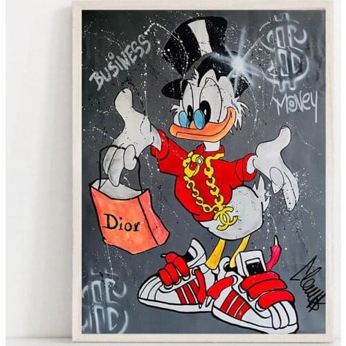 Disney 5D DIY Donald Duck Minimalist Diamond Painting Cross Stitch Kits Diamond Embroidery Full Mosaic Rhinestone for Home Decor