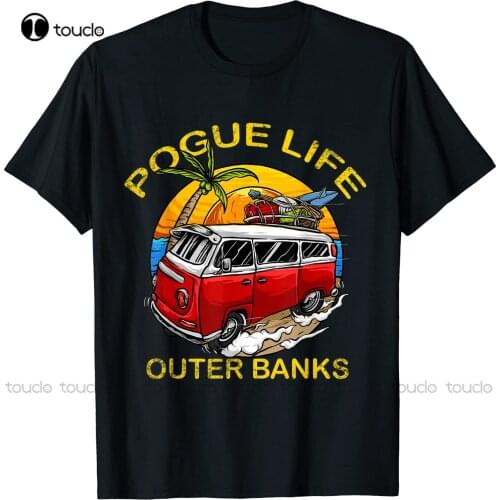 New Outer Banks Pogue Life Outer Banks Surf Van Obx Fun Beach T-Shirt Cotton Tee Shirt S-5Xl