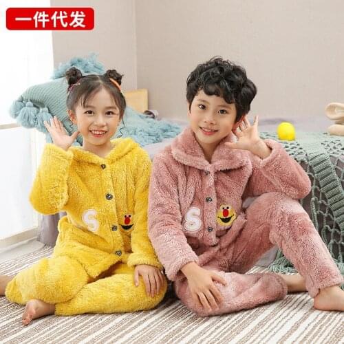 Autumn Winter Baby Pajama Sets Fleece Girl Homewear Unicorn Baby Boy Clothes Set Sleepwear Kid Pajama Sets