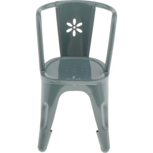 Simple 1:6 Dollhouse Mini Single Chair Miniatures Doll Dining Room Decor