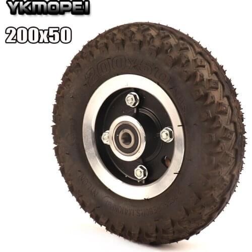 Tire and Inner Tube 200X50 Full Wheels for Electric Scooter Wheel Chair Truck Pneumatic Trolley Cart