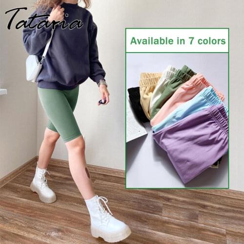 New Womens Cycling Shorts High Waist Casual Elastic Cotton Slimming Sexy Skinny Short Summer Women Biker Shorts White Bicycles
