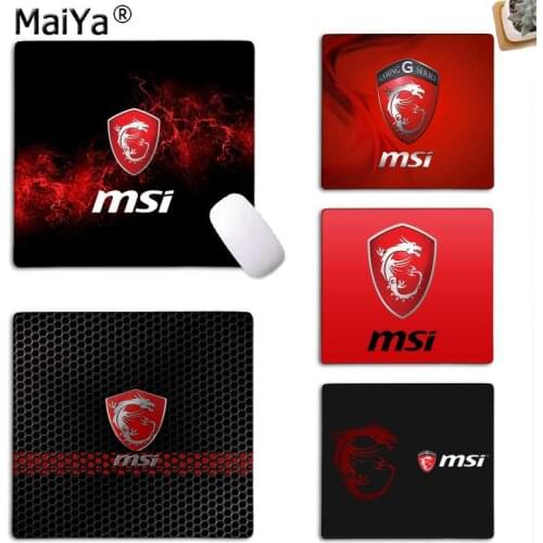 MaiYa Vintage Cool MSI LOGO Customized MousePads Computer Laptop Anime Mouse Mat Top Selling Wholesale Gaming Pad mouse