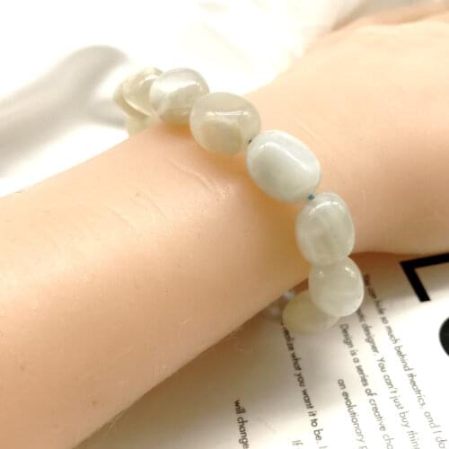 Faced By Hand Good Quality Nature Madagascar Rose Quartz 100% Really Color Irregular Bracelet For Women Girls Fashion Jewelry