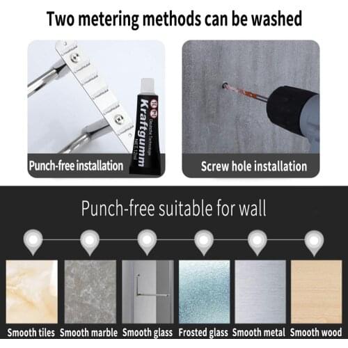 3 ties 304 Stainless Steel Flexable adjustable 50 to 80 CM Arm Towel Holder Bar Rail Hanger Rack Wall Mounted For Bathroom