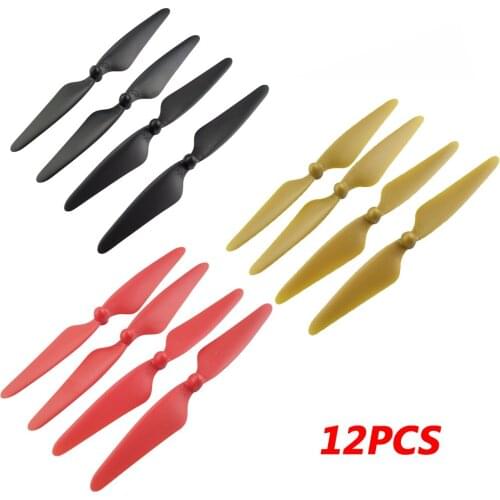 3Color 12PCS H501S Propeller RC Drone AB Propeller Props Spare Part for Hubsan H501A H501C H501M Quadcopter Blade Accessory