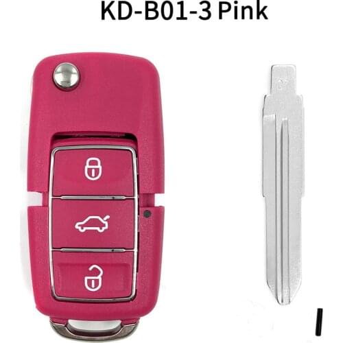 5pcs/lot KEYDIY B01-3 Pink universal Remote Control key for KD900 URG200 KD-X2/KD MINI Remote Generater with 07# blade