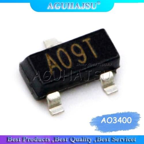 50PCS AO3400 SOT23 AO3400A SOT-23 A09T SOT new MOS FET transistor