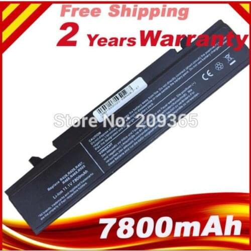 7800mAh Battery For SamSung AA-PB9NC6B AA-PB9NS6B AA-PB9NC6W AA-PL9NC6W R468 R458 R505 NP300 NP350 RV410 RV509 R530 R580 R528