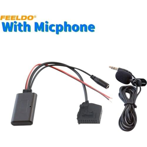 FEELDO Car Stereo Audio Interface Bluetooth Wireless Module Aux Cable Adapter For Mercedes Comand 2.0 W211 R170 W164 Receiver