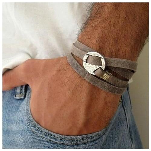 Mens Leather Bracelet