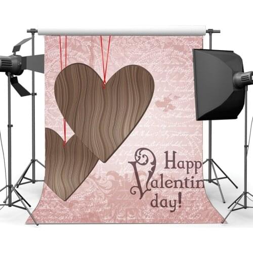 Happy Valentines Day Backdrop String Sweet Hearts Romantic Rose Flowers Pattern Wallpaper Photography Background