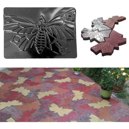 Butterfly Shaped Garden Park Track Pavement Stepping Landscape Stone Mould Mold