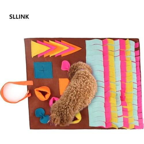 Dog Sniffing Mat Puzzle Toys Increase IQ Slow Dispensing Feeder Pet Cat Puppy Training Games Feeding Food Intelligence Toy