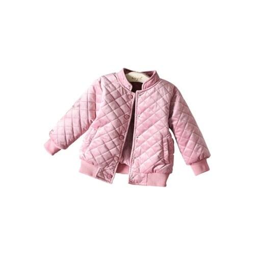 High Quality Winter Jacket for Girls Baby Velvet Pink Tops Parkas Kids Winter Clothes Children Embroidery Outerwear 2 3 4 5 6 Y