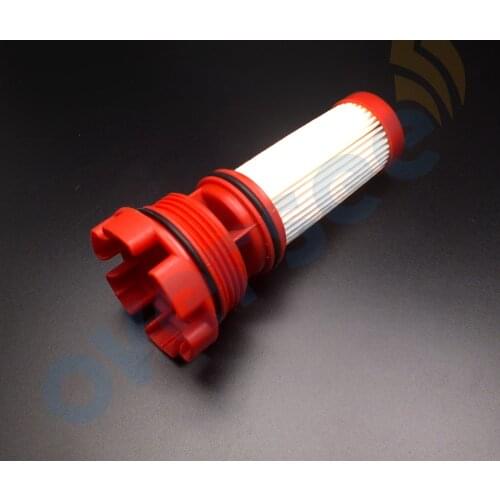 Boat Motor 35-884380T Red Fuel Filter For Mercury DFI OptiMax Verado 35-8M0020349 18-7981