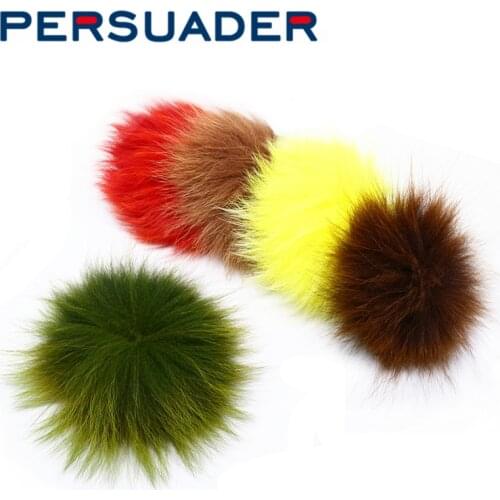 Persuader 6 optional dyed colors fly tying Fox Tail Hair Arctic Fox polar tail pieces Hobby Craft Fish fly tying material
