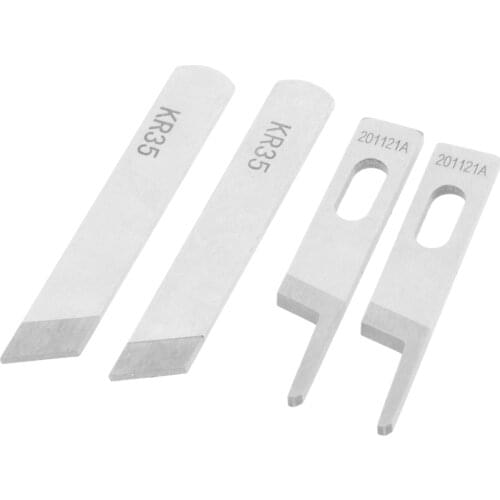2pcs Sewing Machine Knife/Blade KR23/KR35 Tungsten Steel Sewing Machine Accessories for Siruba Pegasus sewing machines
