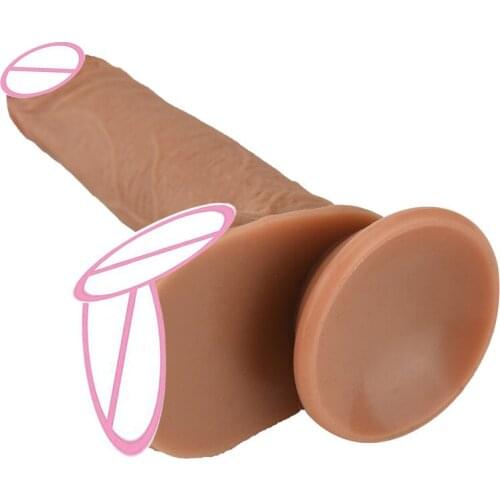 Vagina Anal Massage Sexulaes Toys Super Strong Suction Dildo Suction Cup Soft Material for Sex for Women Exotic Accessories X77