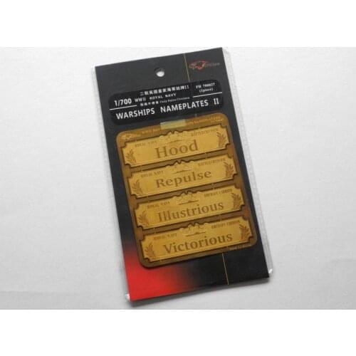 Flyhawk FH700027 1/700 SCALE WW II ROYAL NAVY WARSHIPS NAMEPLATES II