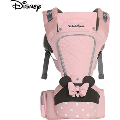 Disney 0-36 Months Bow Breathable Front Facing Baby Carrier Hipseat 20kg Infant Comfortable Sling Backpack Pouch Wrap Carriers