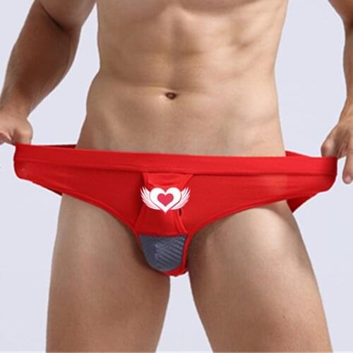 Mens Sexy U Convex Underwear Men Sexy Breathable Brief Shorts Cueca Low Waist Elastic Pantiesmale Bulge Pouch Underpant Modal