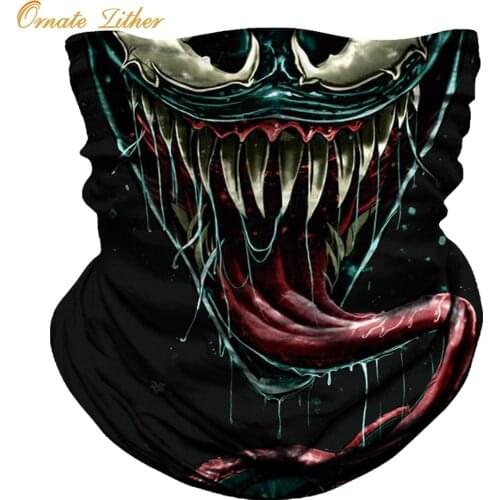 3D Skull Mask Bandana Cycling Face Shield Sport Neck Gaiter Call of Duty Headband komin na twarz Hiking Scarf Bandanas Women Men