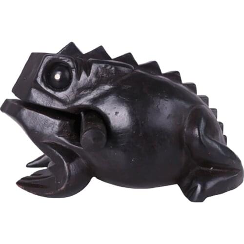 1pc Wooden Owl Croaking Frog Decoration Animal Hand Carved Craft Croaking Sound Craft Home Ornament