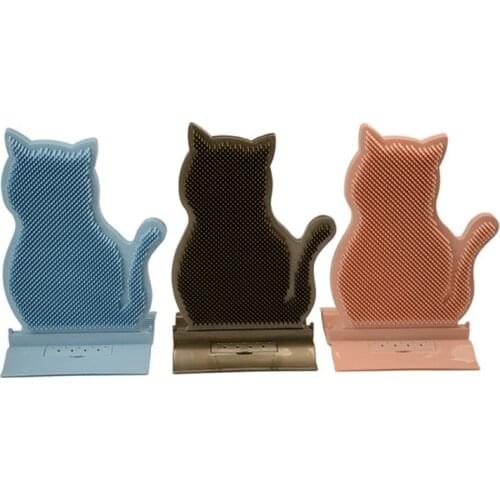1PC Cat Massage Arch Arch Brush Plastic Cat Groomer Kitten Scratcher Rubbing Device