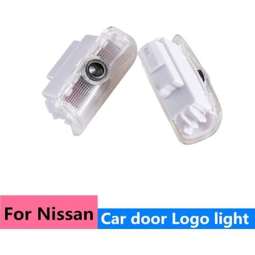 2pcs 12V 3D LED Logo Car Courtesy Door Lamp For Nissan Patrol Y62 Teana J32 Skyline V36 Auto Door Welcome Light Laser Projector