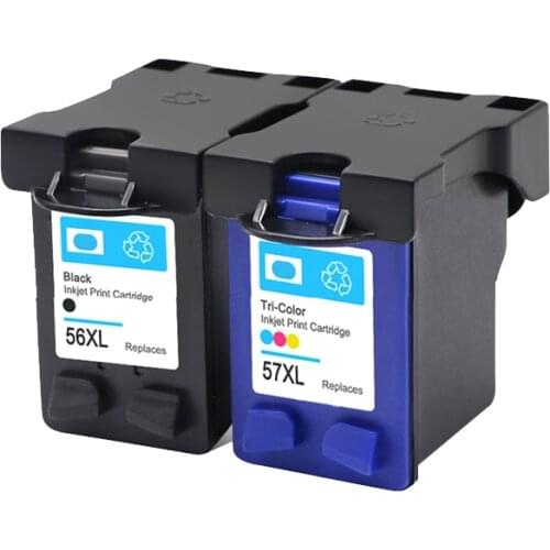 2020 new Compatible Ink Cartridges for HP 56 57 Photosmart 7550 7660 7660v 7660w 7660xi 7760w 7960 7960w printer free shipping