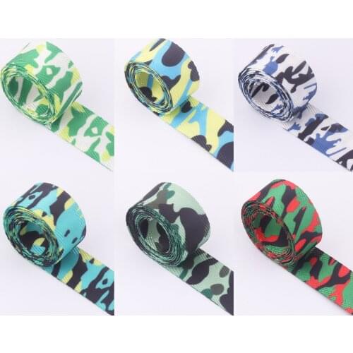 3/4inch(20mm) Nylon Webbing Camouflage Ribbon Straps Handbag Handles Key Fob Dog Collar Making Purse Clothing Fabric Accessories