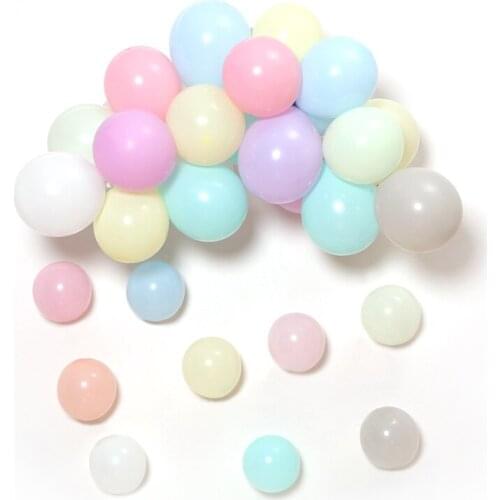 5 Inch Mini Multicolored Party Balloons Assorted Color Balloons Mixed Colored Macaron Latex Balloons Rainbow Candy Colors Decor