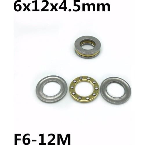 50Pcs F6-12M 6x12x4.5 mm Axial Ball Thrust Bearing plane thrust ball bearing High quality