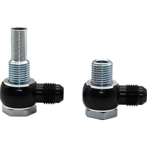 6AN x 1/4NPSM 4L80E for GM Transmission Oil Cooler 90 Degree Banjo Fittings