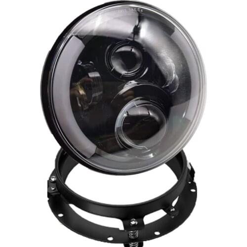 7'' Mounting Bracket 7 Inch LED Headlight Round DRL Halo Ring Motorcycle Headlamp Mount Lamp Holder for Harley for Jeep Wrangler