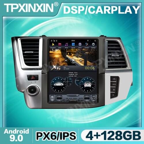 Tesla IPS Screen Android 9 Car Radio For Toyota Highlander 2014 - 2018 Multimedia Video DVD Player Navigation HeadUnit GPS 2din