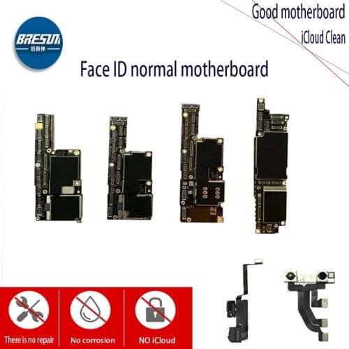 Good motherboard For iPhoneX XS XS max XR to clear the normal operation of NO iCloud original face id good motherboard